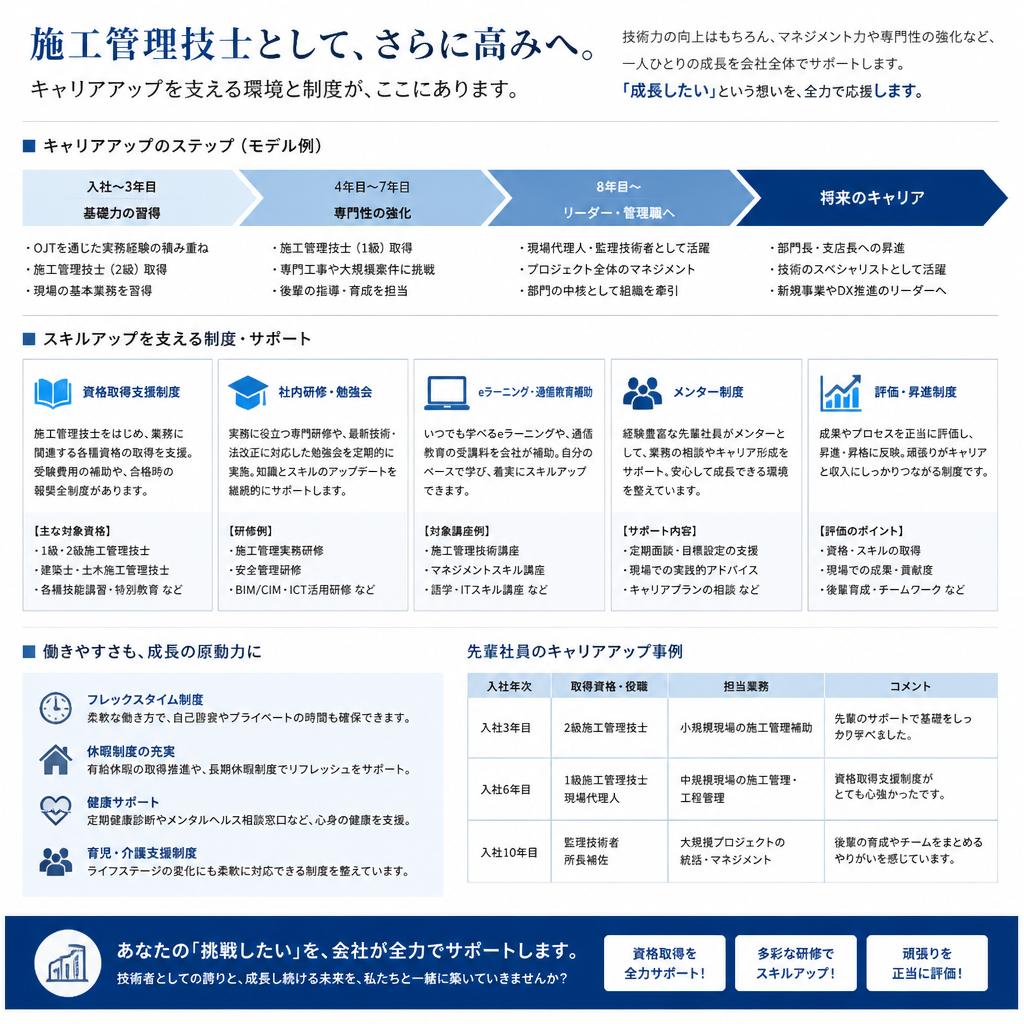 キャリアアップのチャンスが豊富