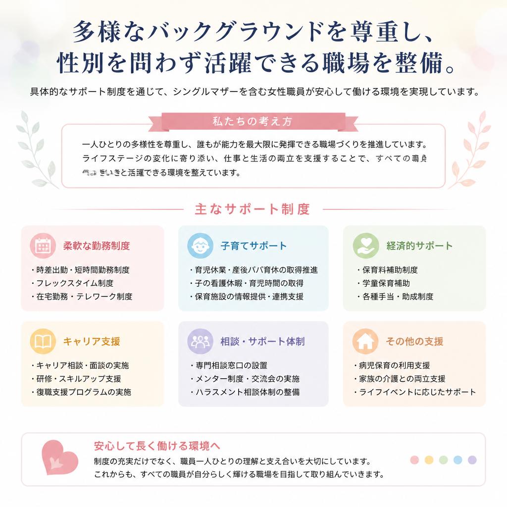 女性が活躍できる職場環境