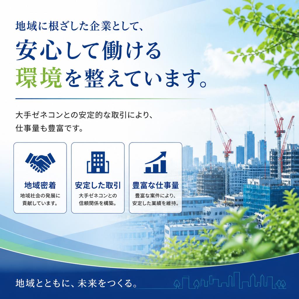 安定した職場環境の提供