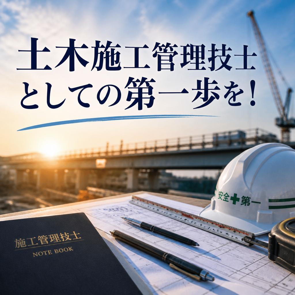 土木施工管理技士としての第一歩を！