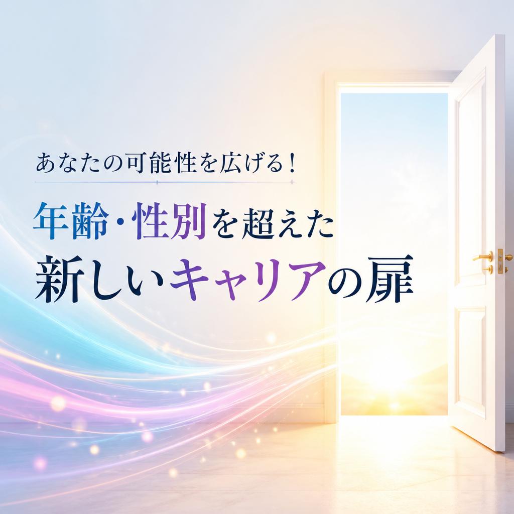 あなたの可能性を広げる！年齢・性別を超えた新しいキャリアの扉