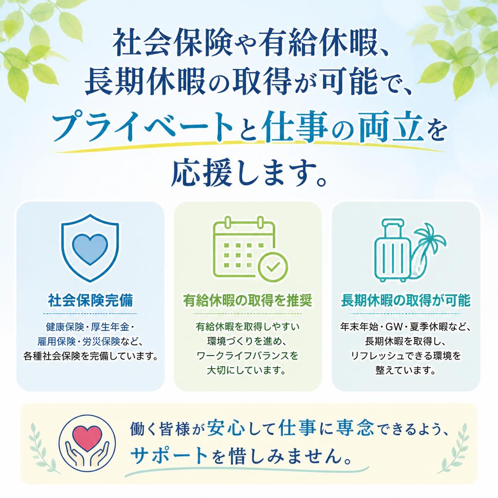 魅力的な福利厚生