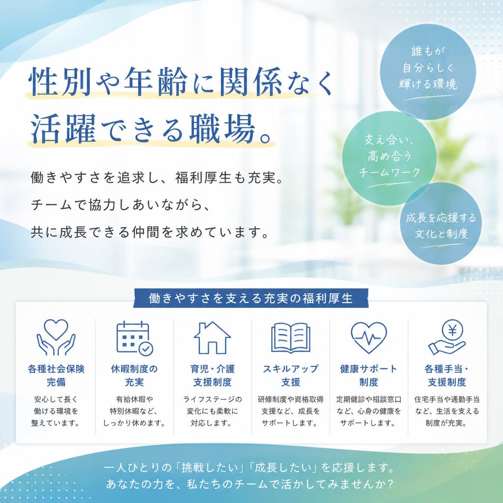 安心の職場環境