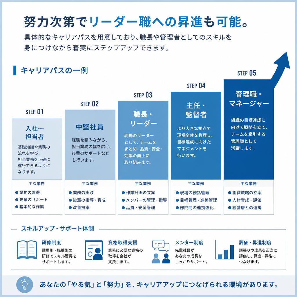 キャリアアップが叶う環境