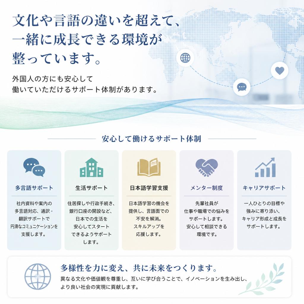 外国人スタッフも活躍中