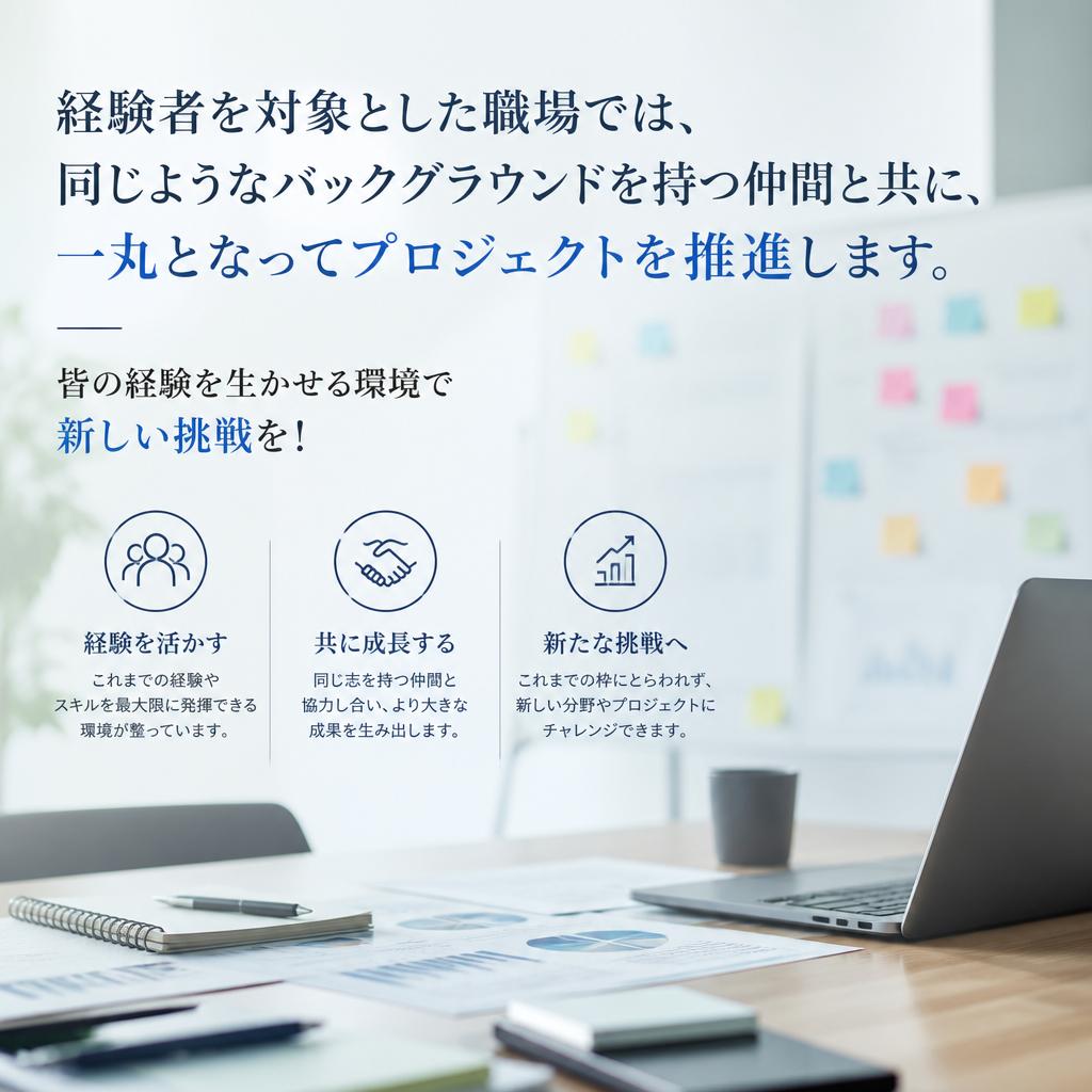 2. 経験者が活躍する環境