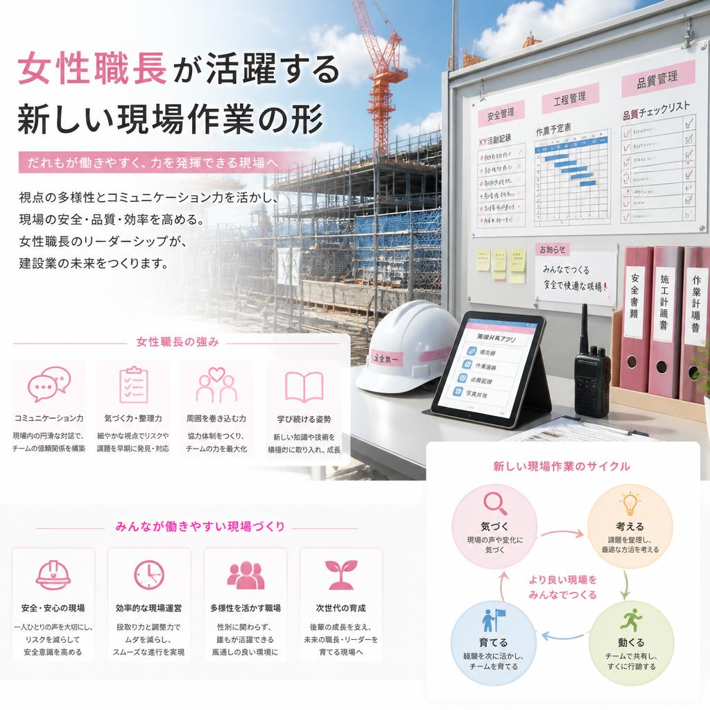 女性職長が活躍する新しい現場作業の形