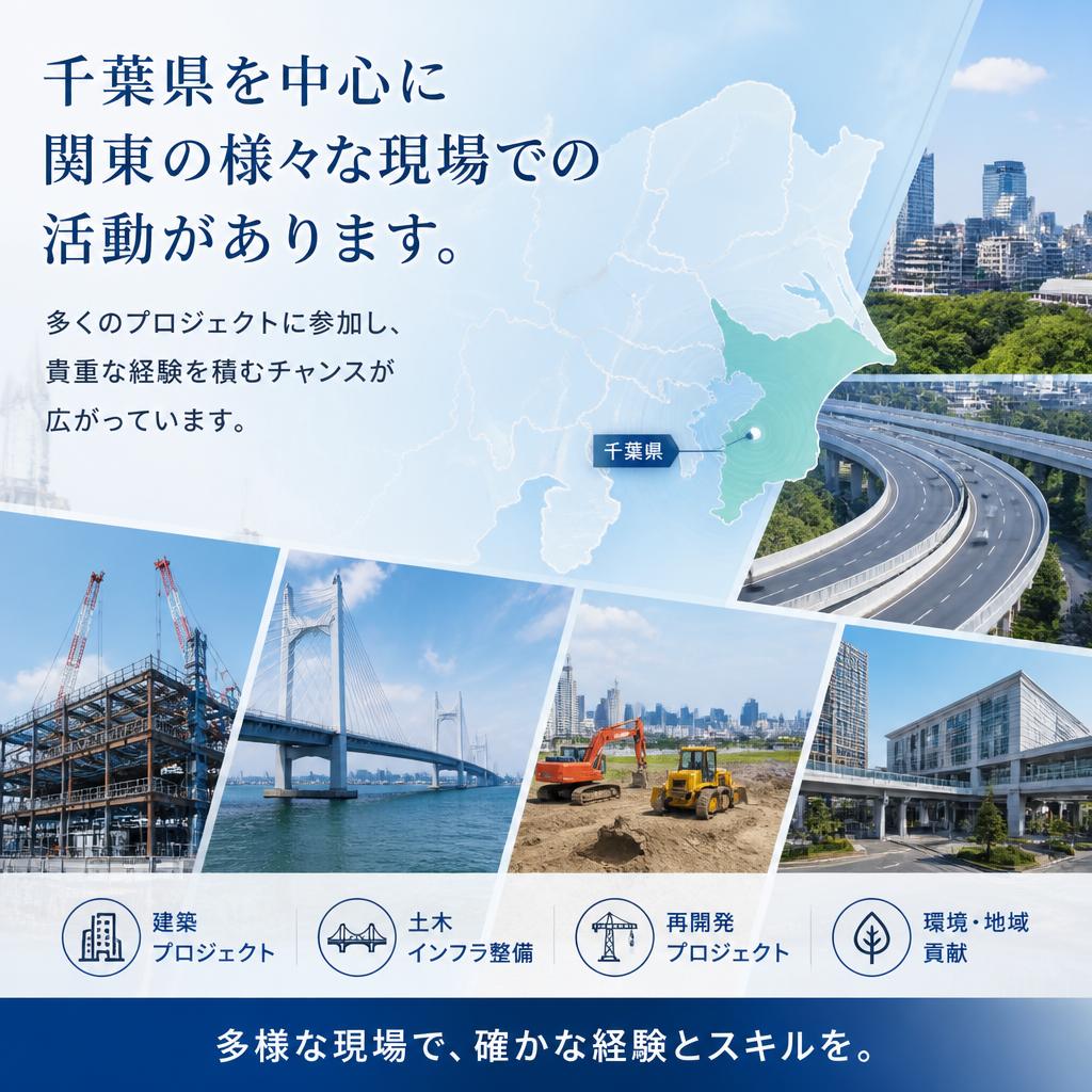 千葉県を中心に広がる活躍の場