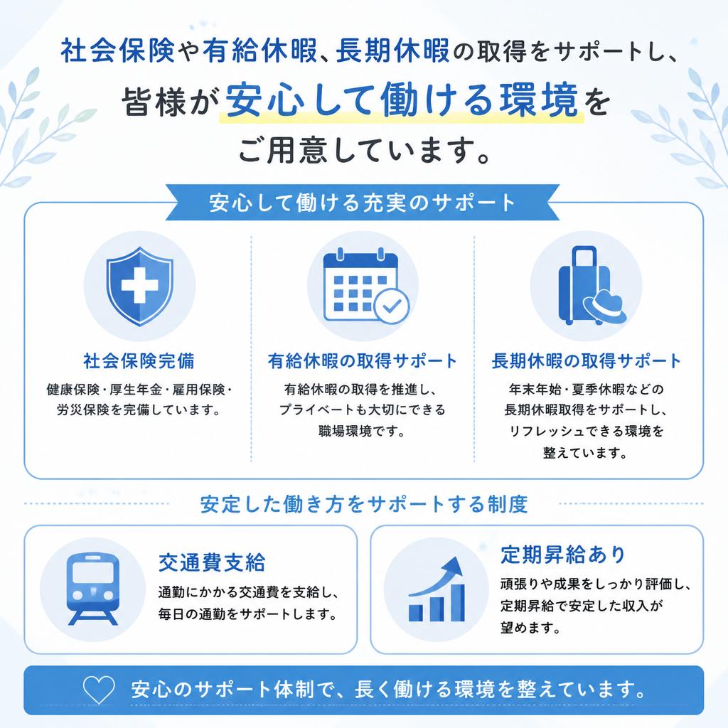 充実した福利厚生