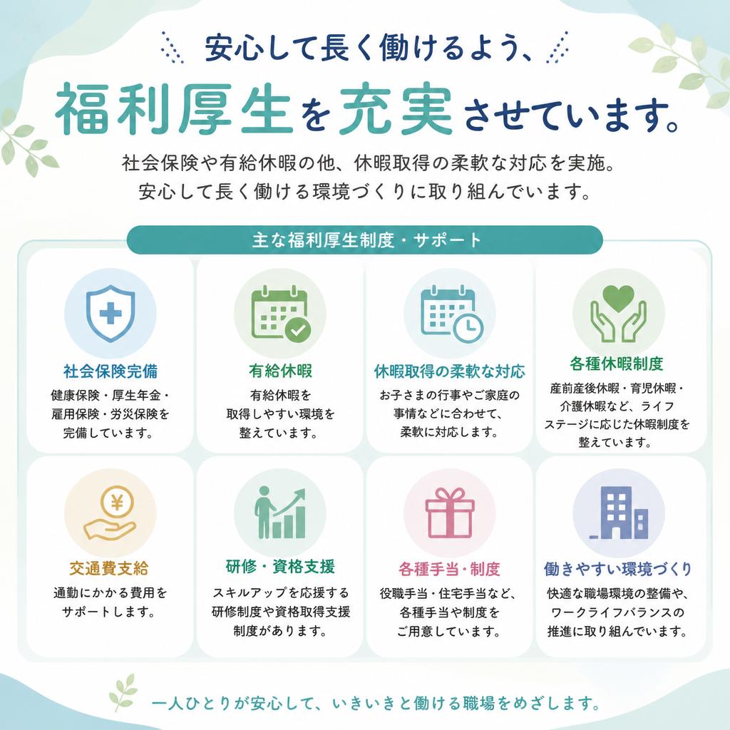 充実の福利厚生