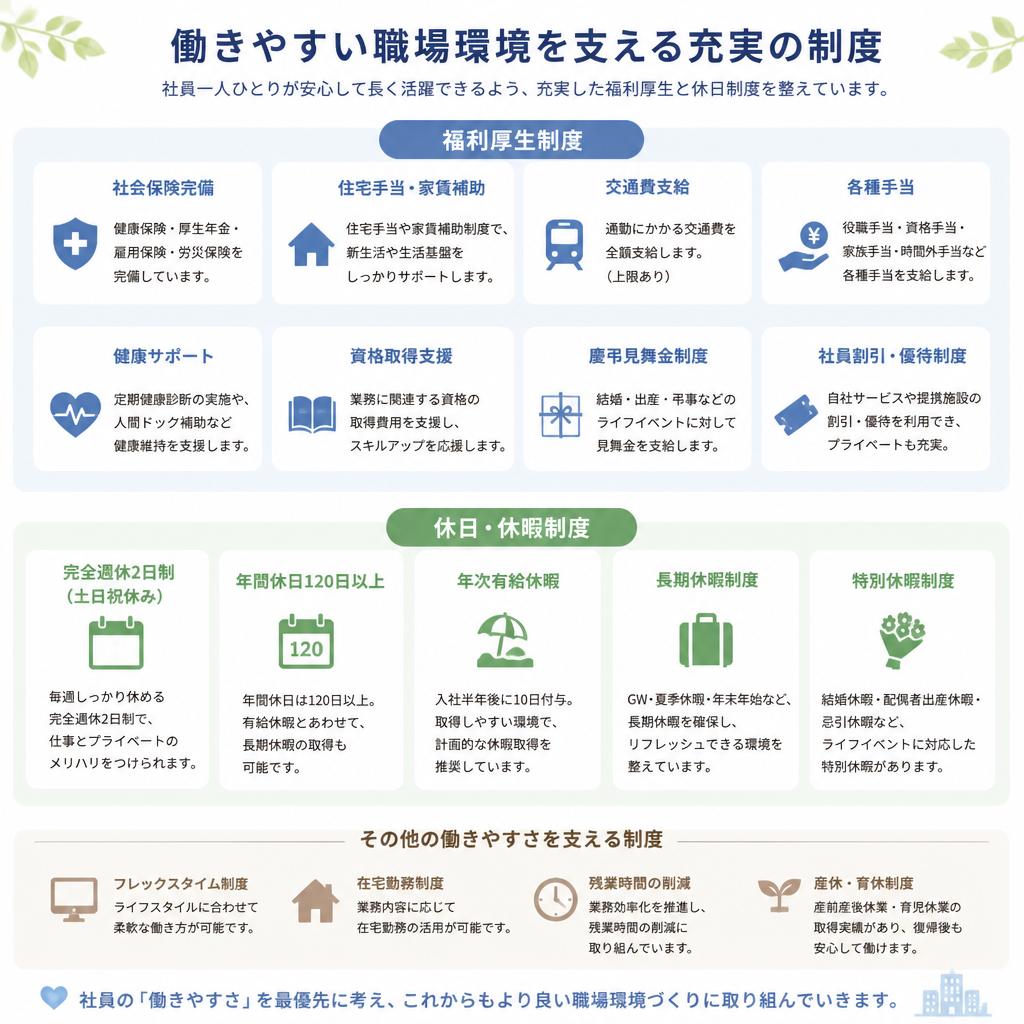 3. 福利厚生と雇用条件
