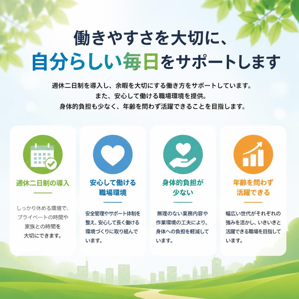 安心・安全な職場環境の実現