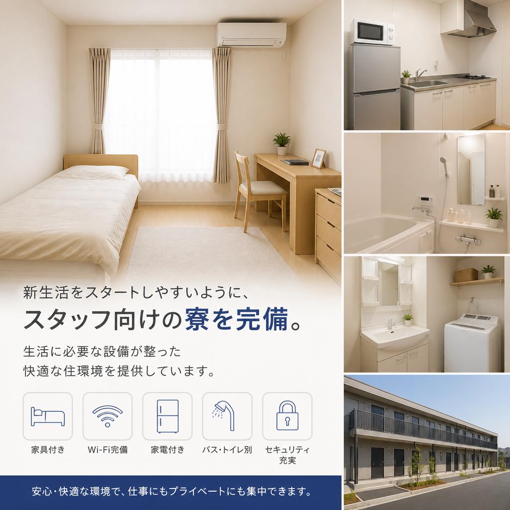 充実の寮環境