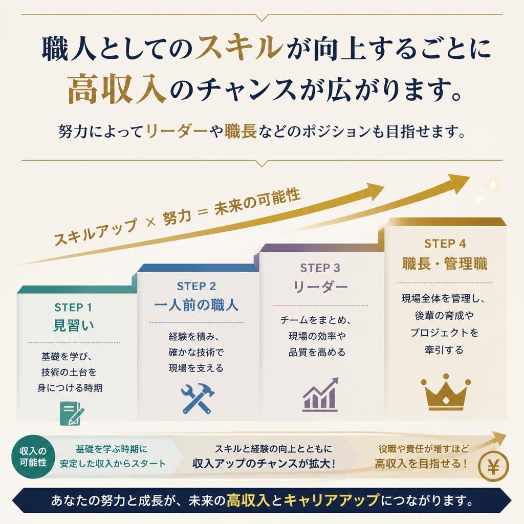 高収入を実現するキャリアアップのチャンス