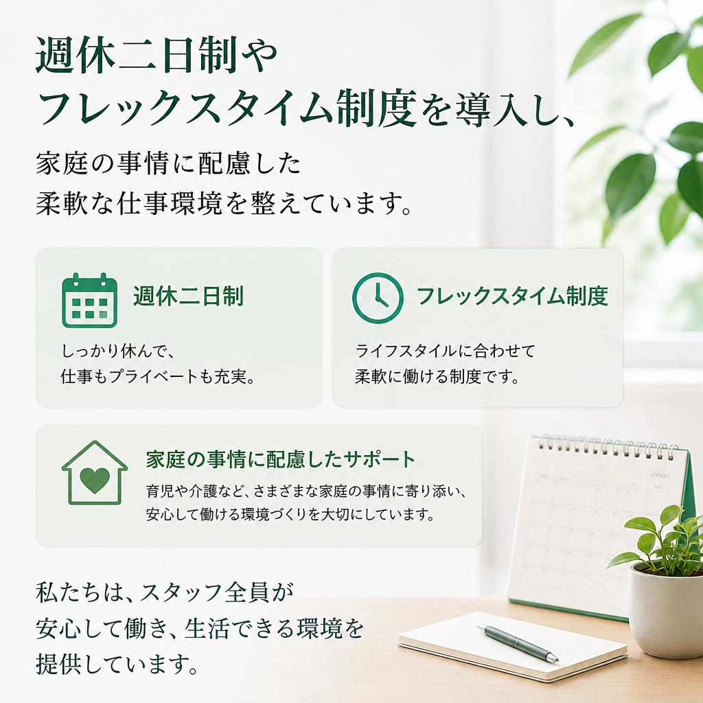 働きやすい職場環境
