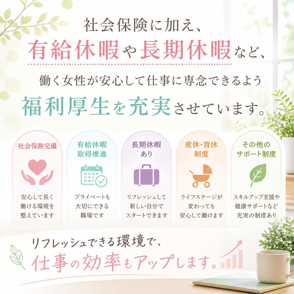 充実した福利厚生