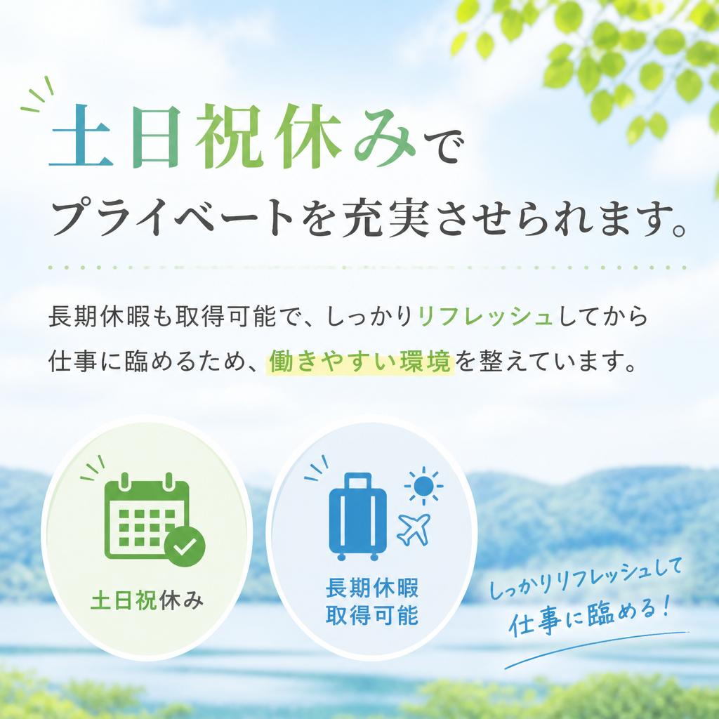 休日・休暇の充実