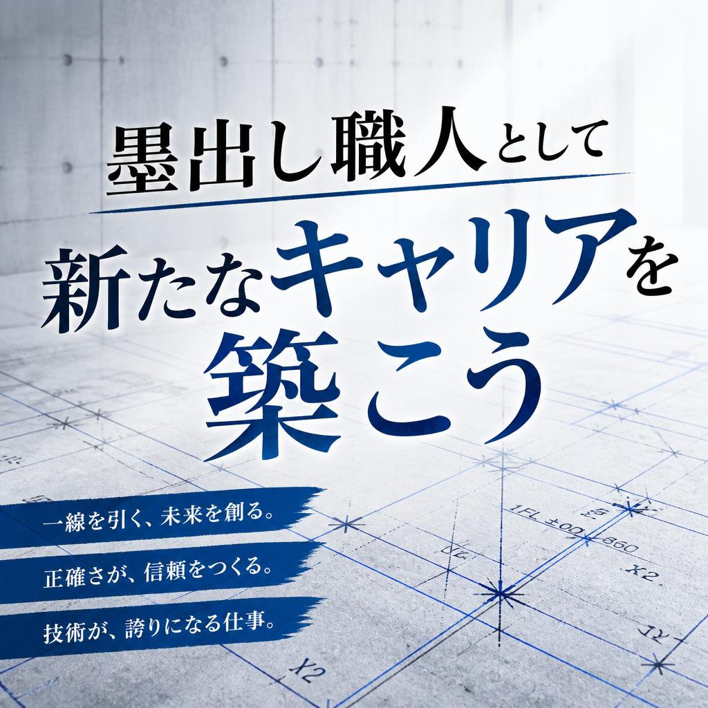 「墨出し職人として新たなキャリアを築こう」