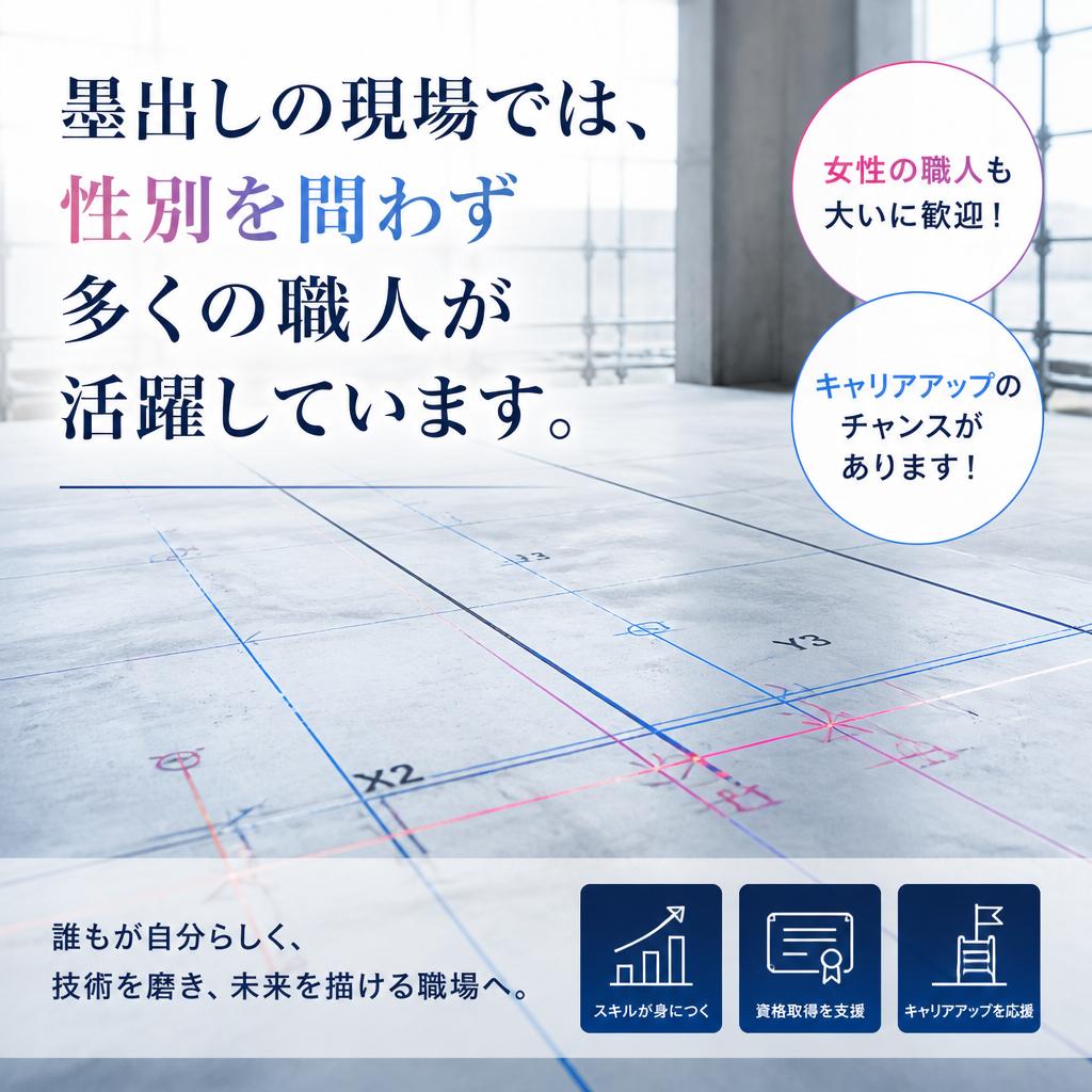 3. 女性職人も活躍中！多様性を尊重する職場環境