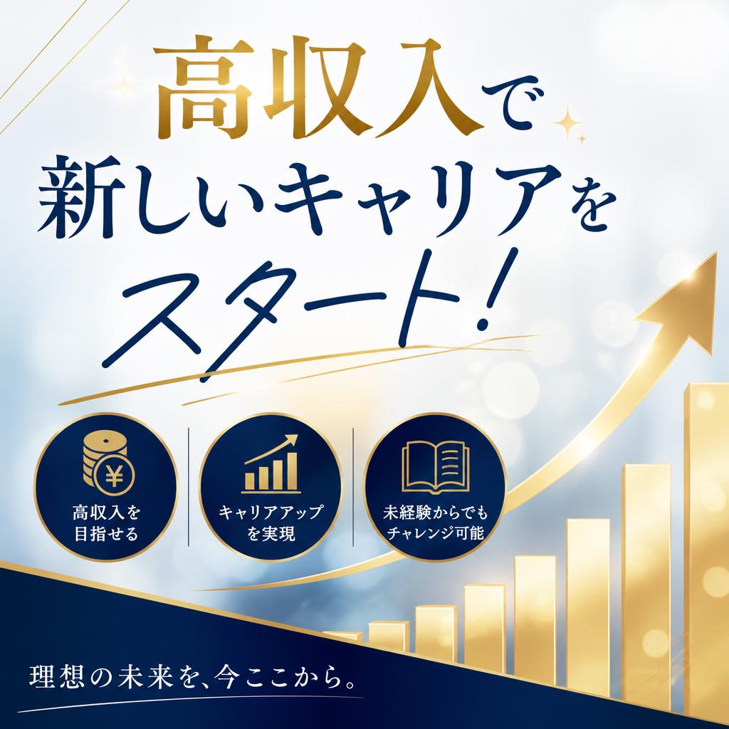 高収入で新しいキャリアをスタート！