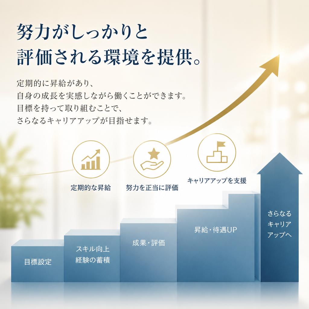 定期昇給でモチベーションアップ