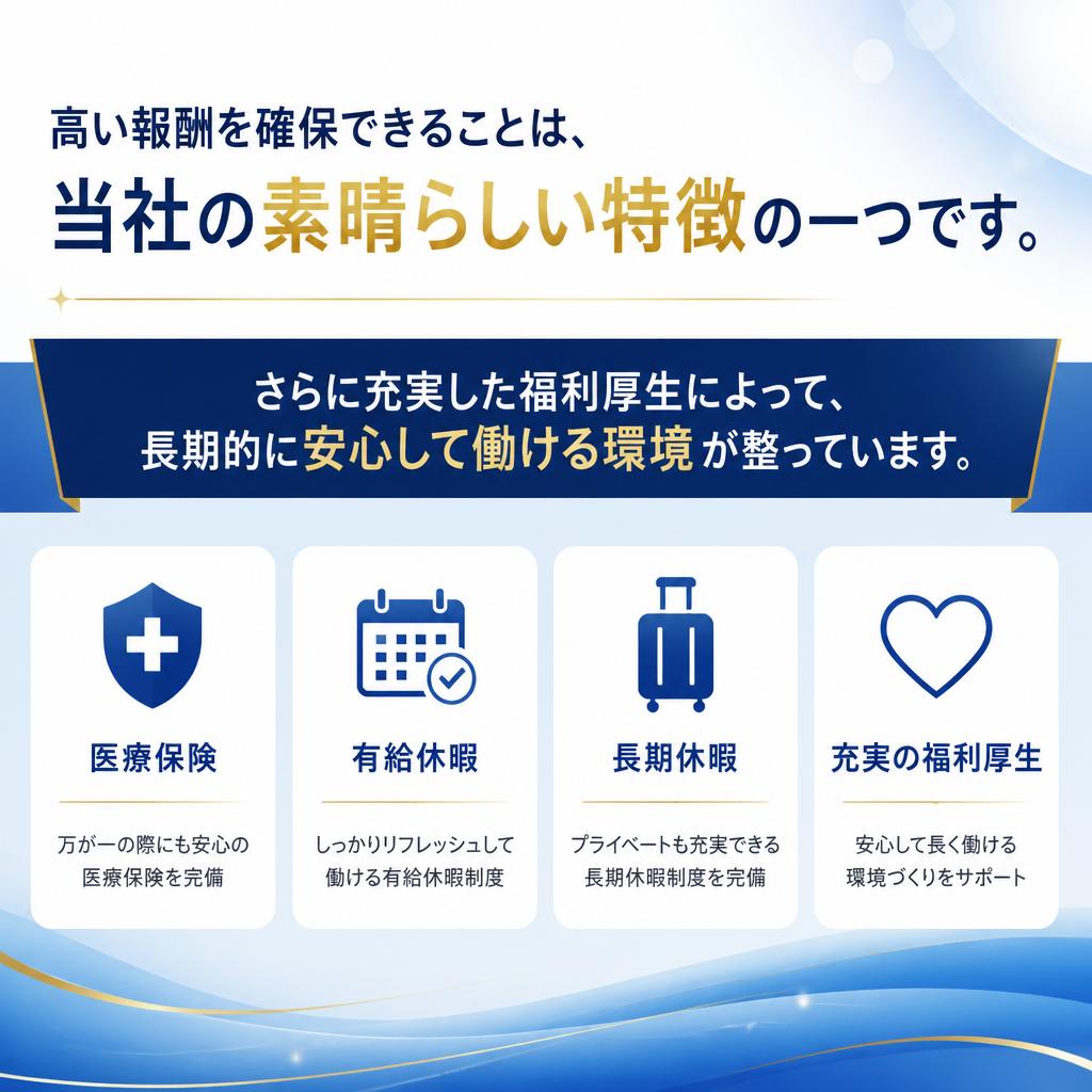 4. 高収入＆充実した福利厚生