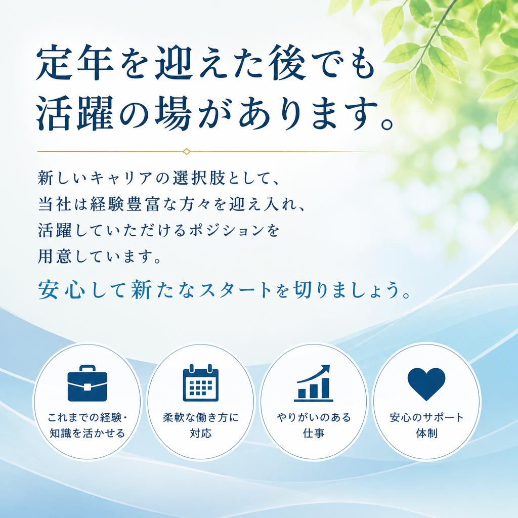 定年後も働ける安心感