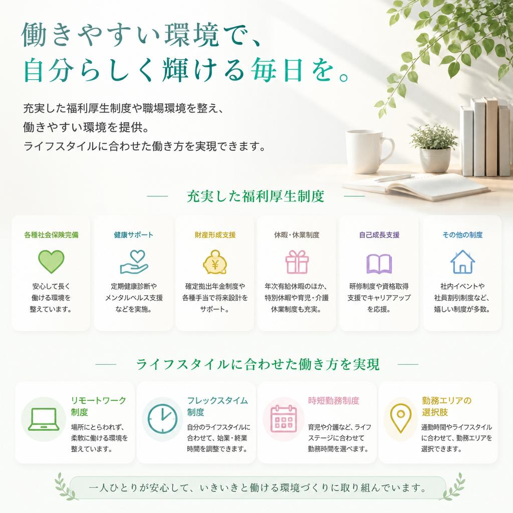 魅力的な待遇
