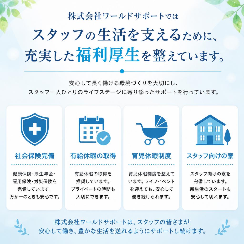 充実した福利厚生のご紹介