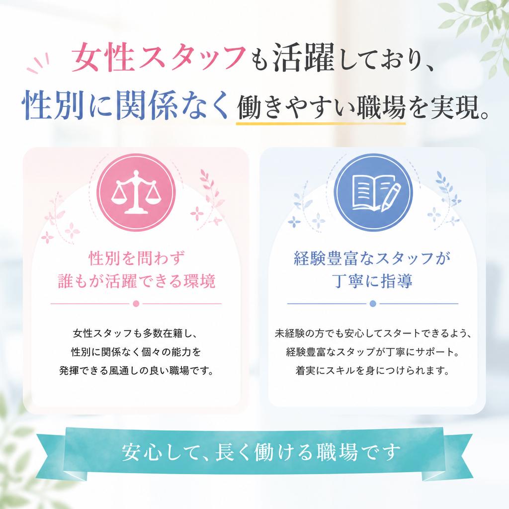 職場環境とサポート体制