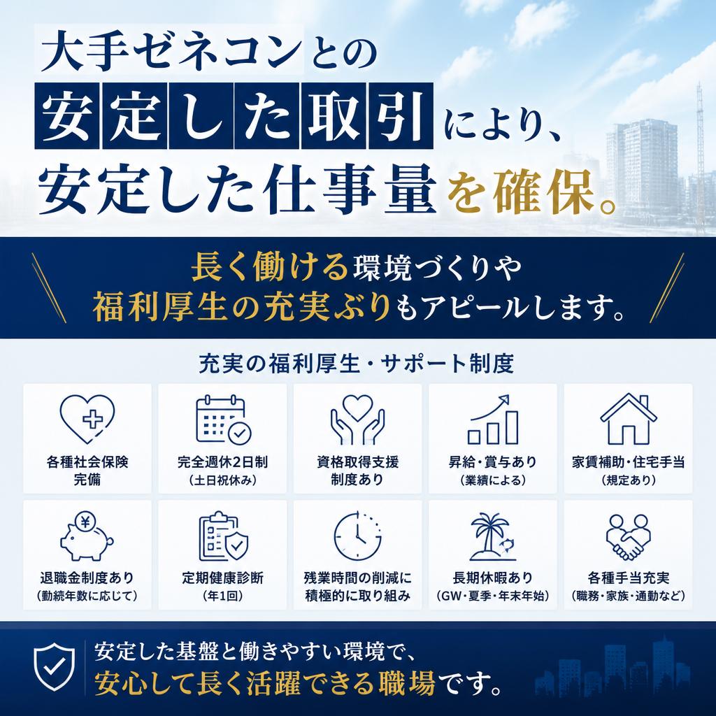 安定した職場環境