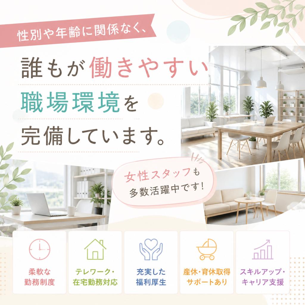 女性も活躍する職場！