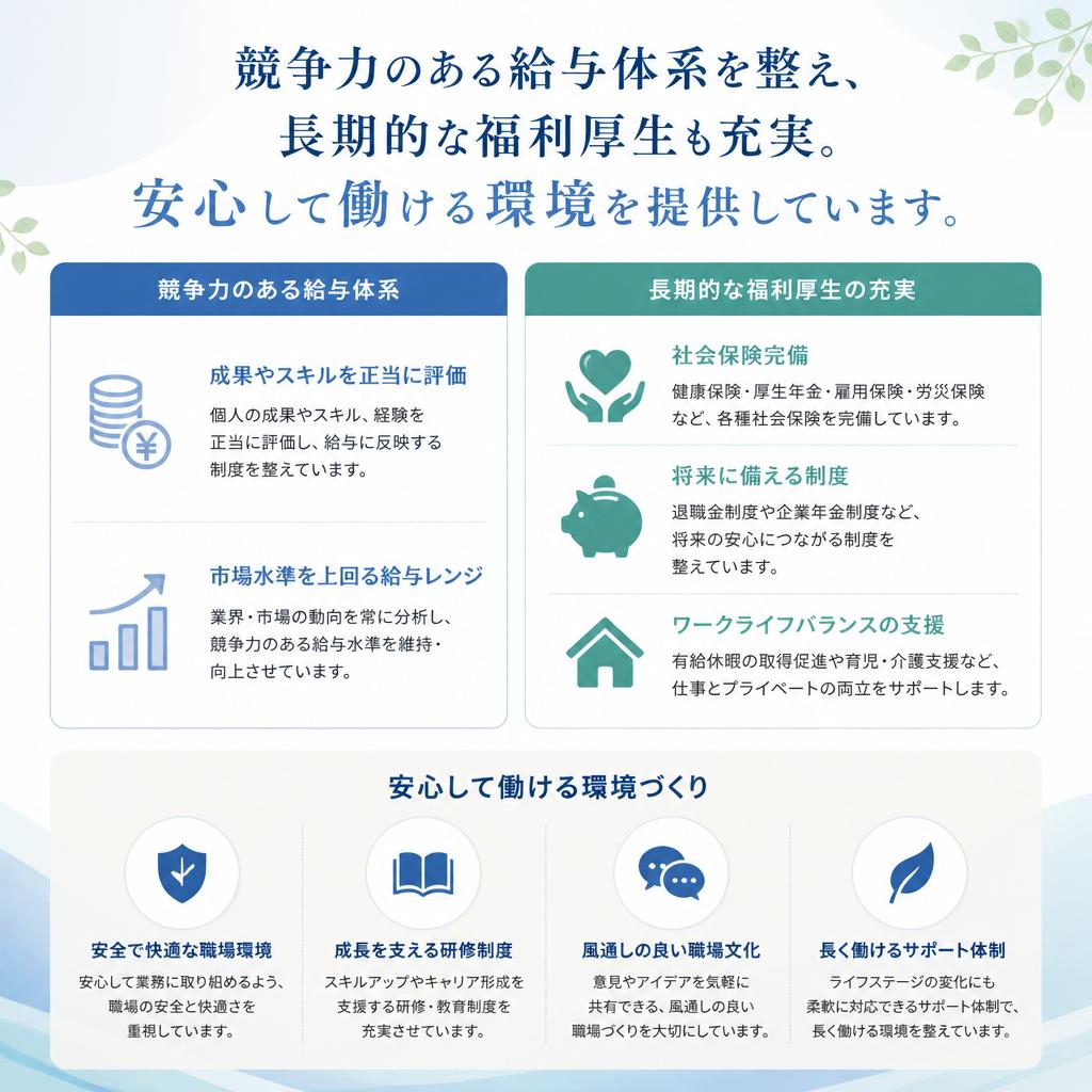 安定した収入と環境