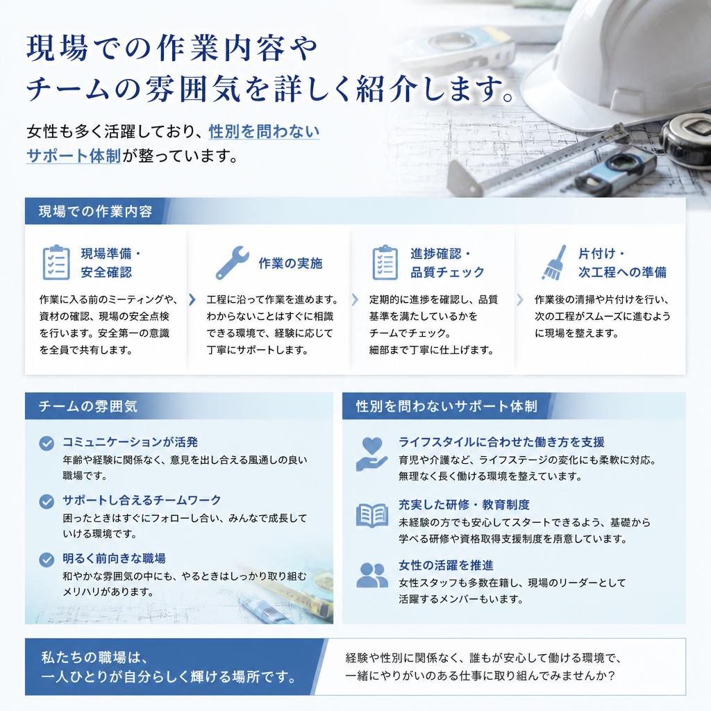 実際の職場環境