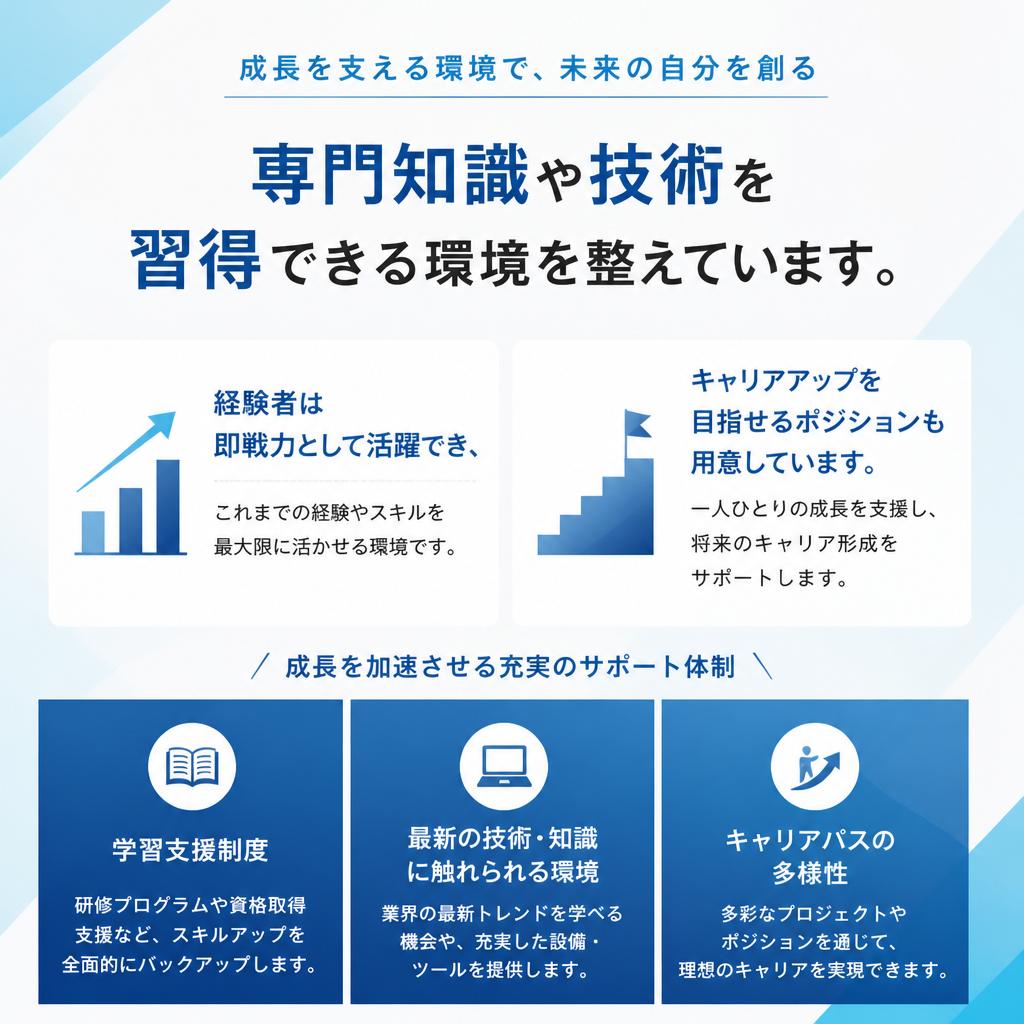 スキルアップ支援でキャリアを築く