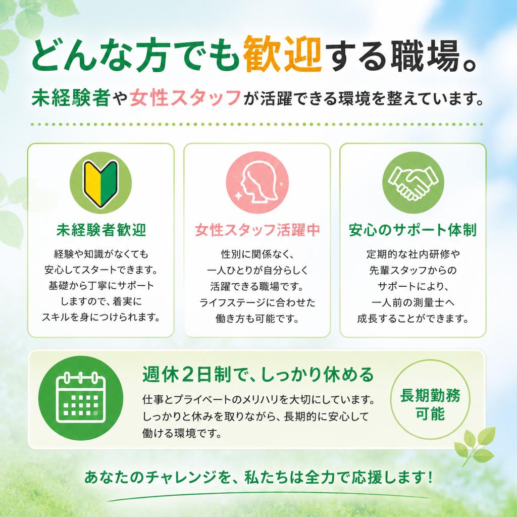 求める人材像と働く環境