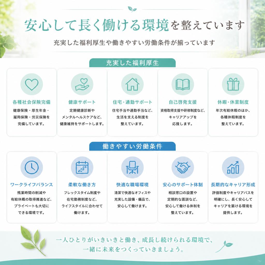 働きやすい労働環境