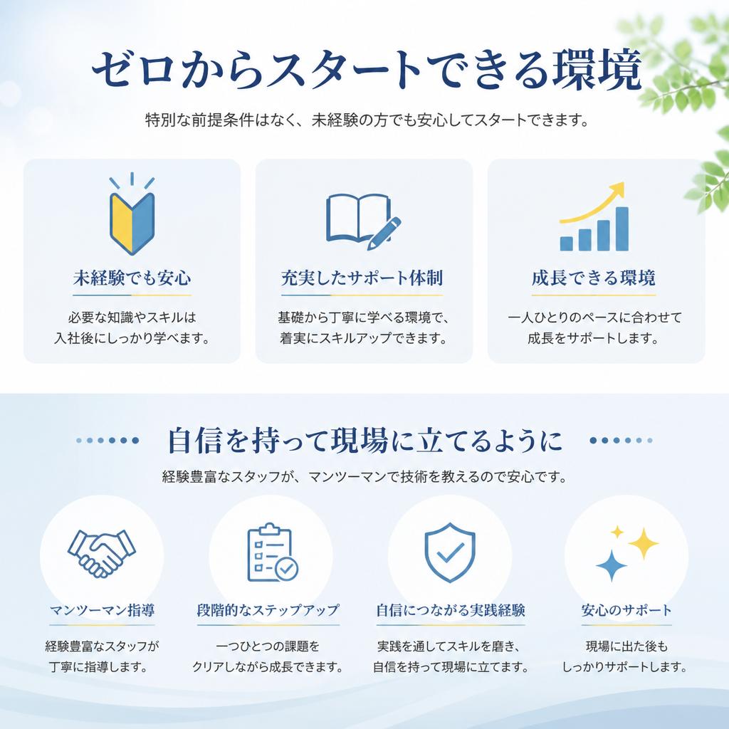 未経験から始められる墨出し業務