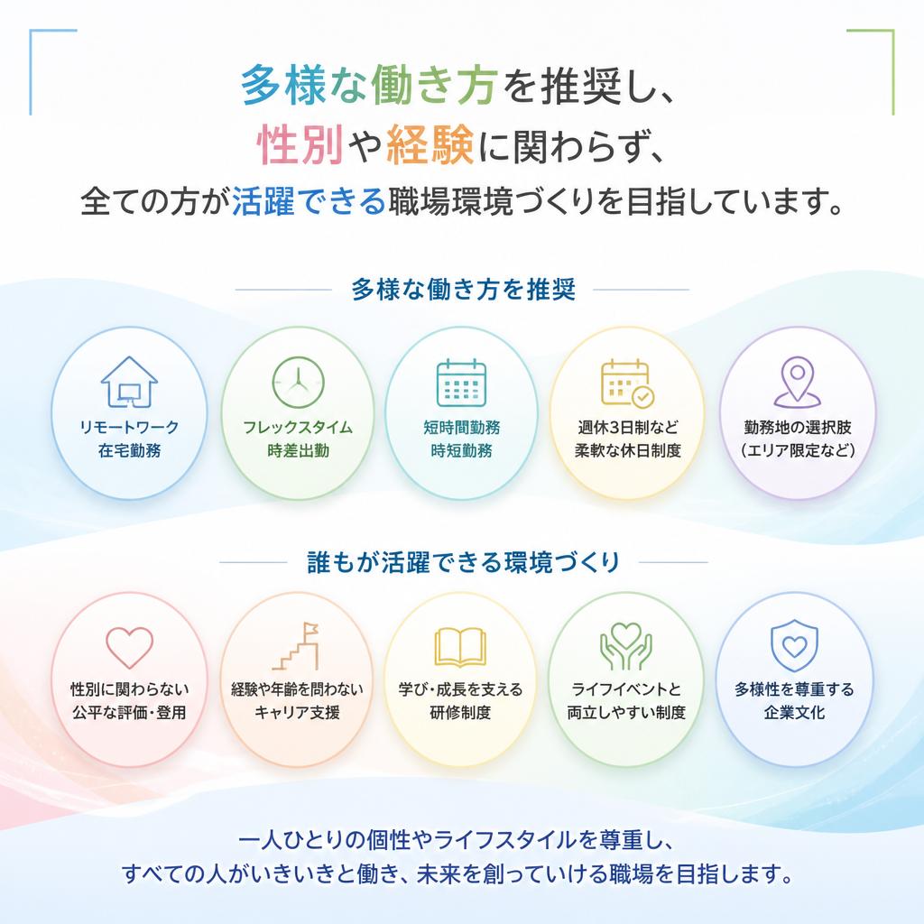 女性や新卒も活躍中
