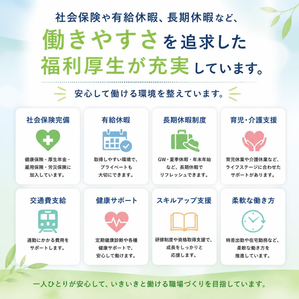 豊富な福利厚生
