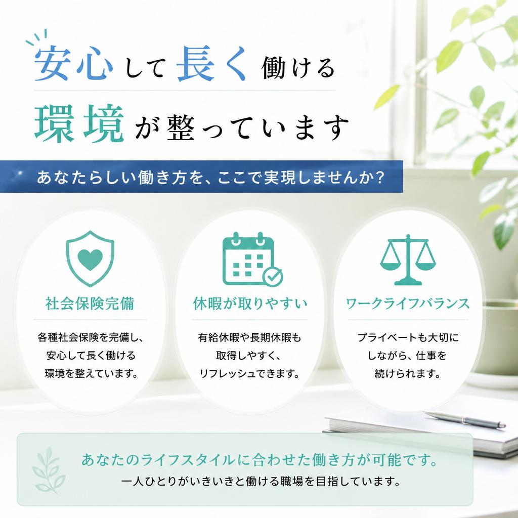安心の福利厚生