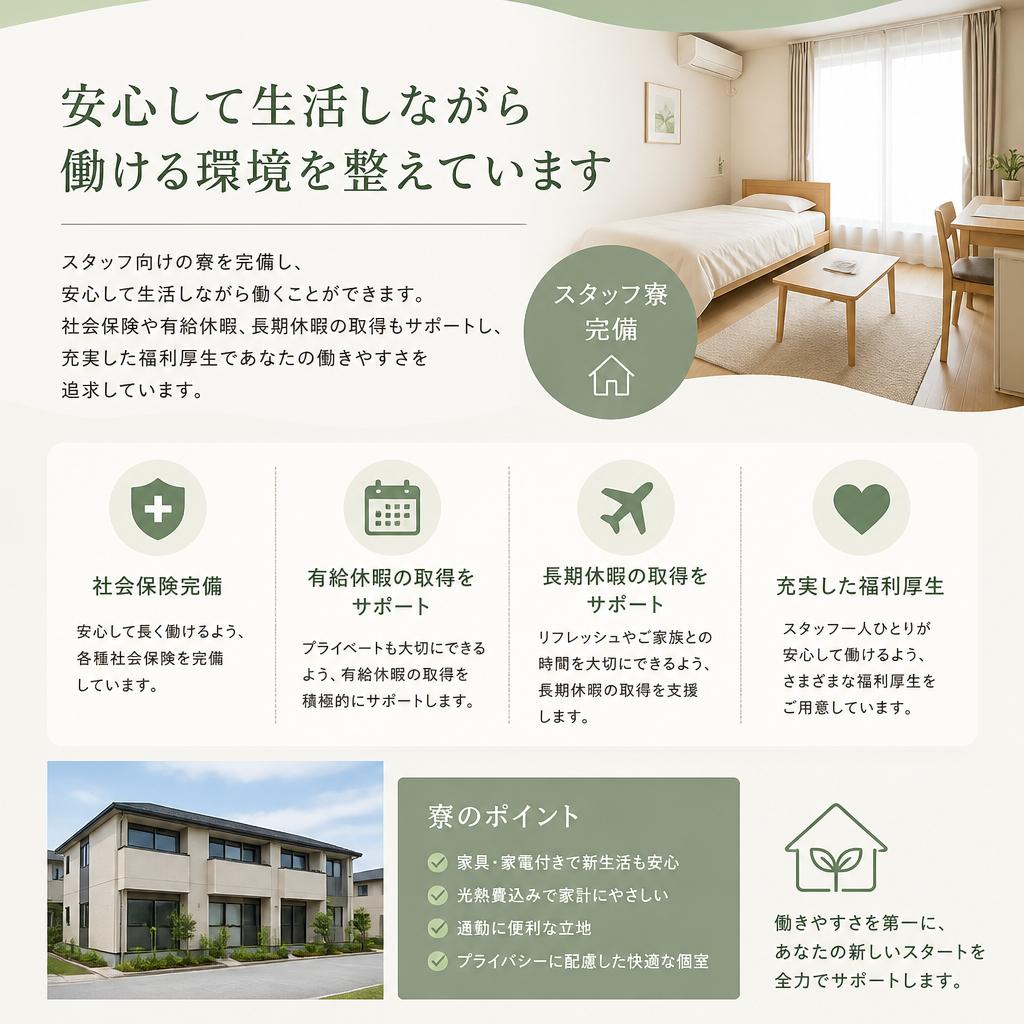 快適な職場環境と福利厚生