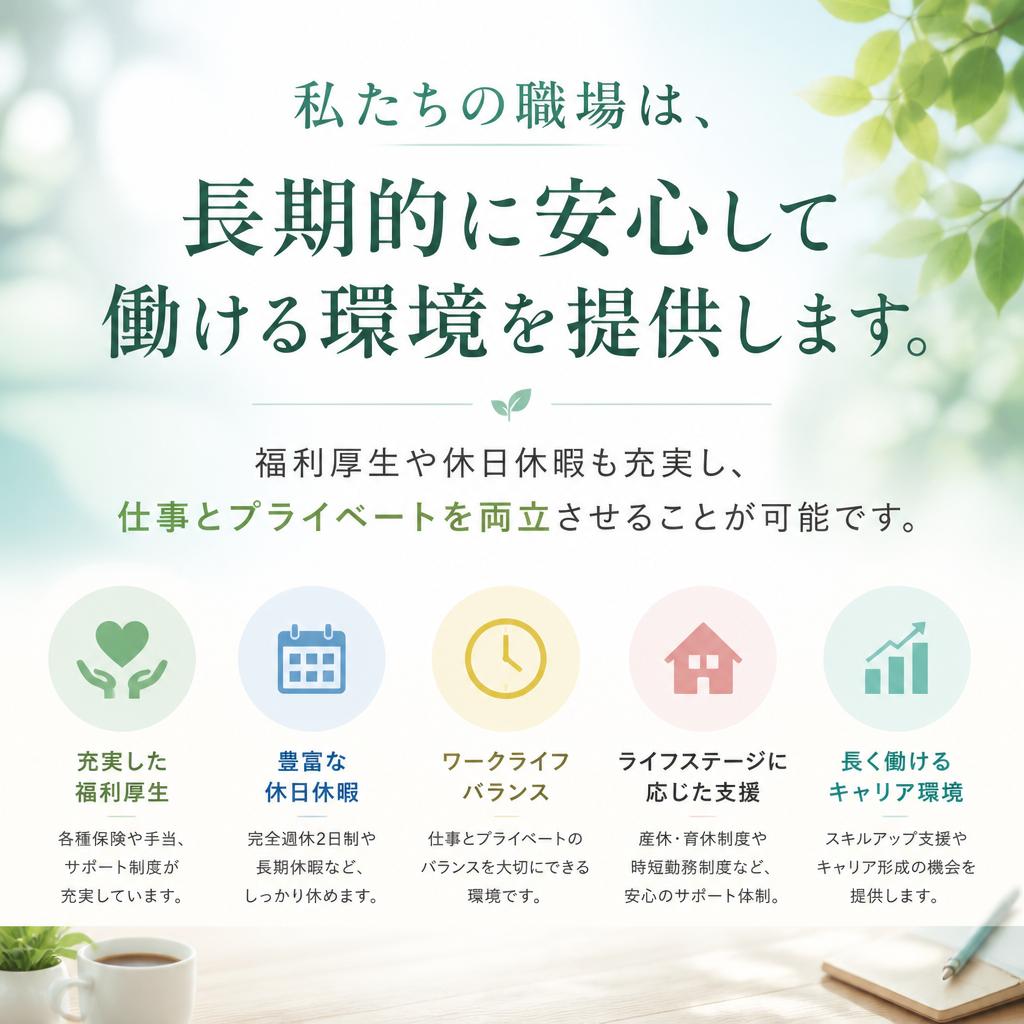 安定した職場環境