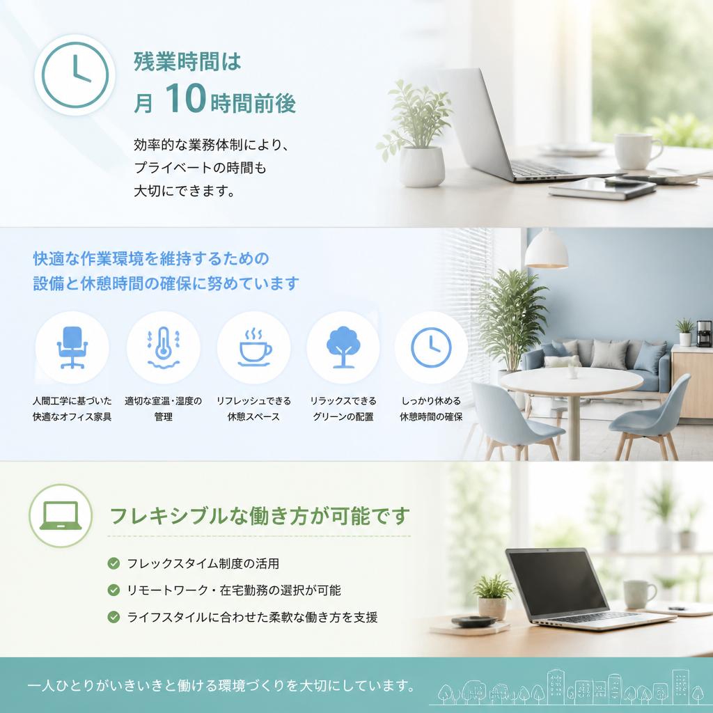きめ細やかな労働条件