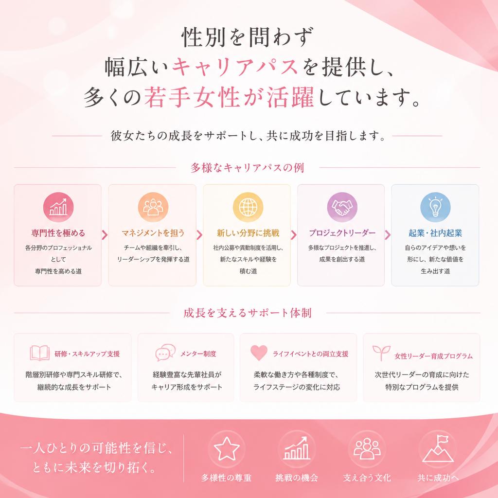若手女性が輝く職場