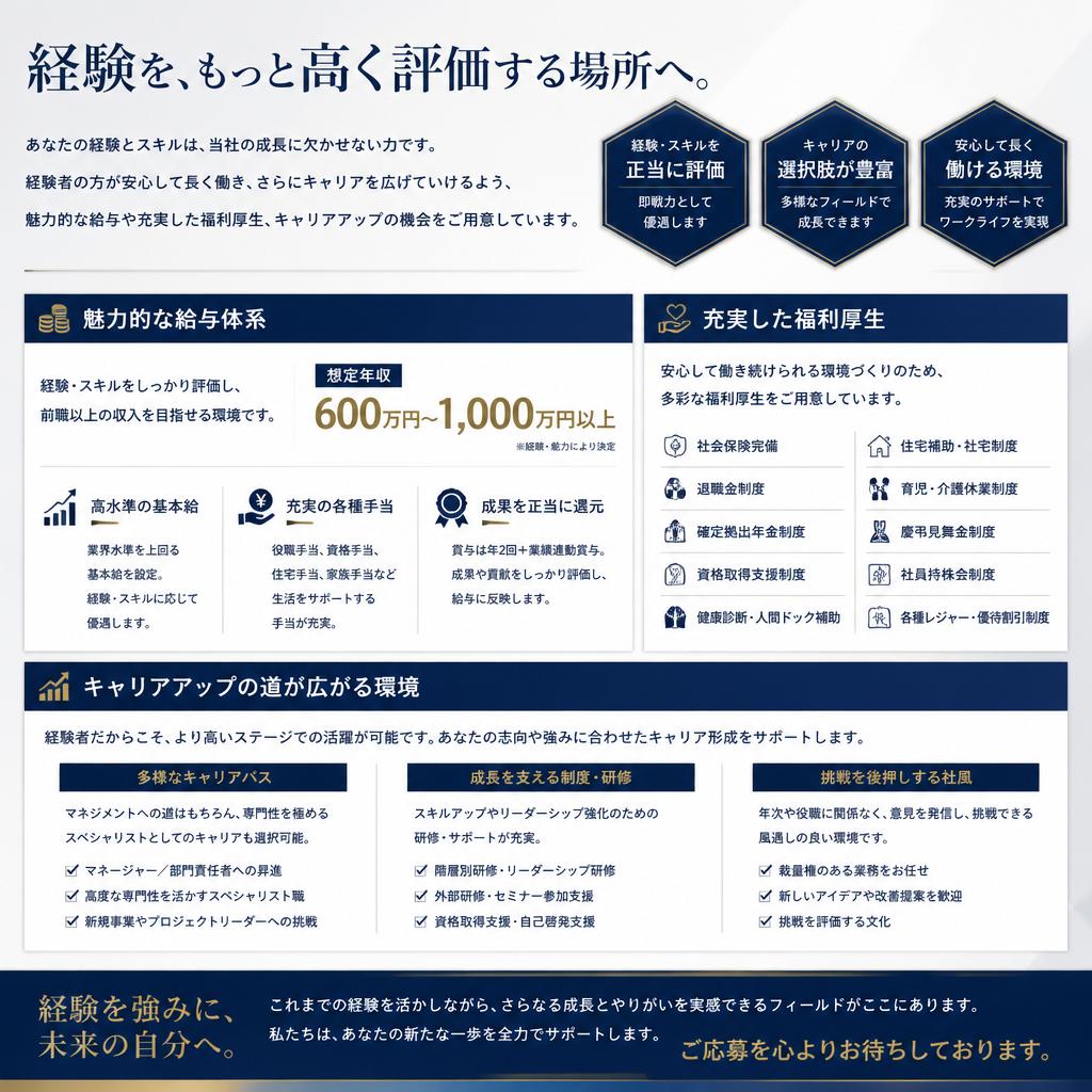 3. 経験者優遇の待遇