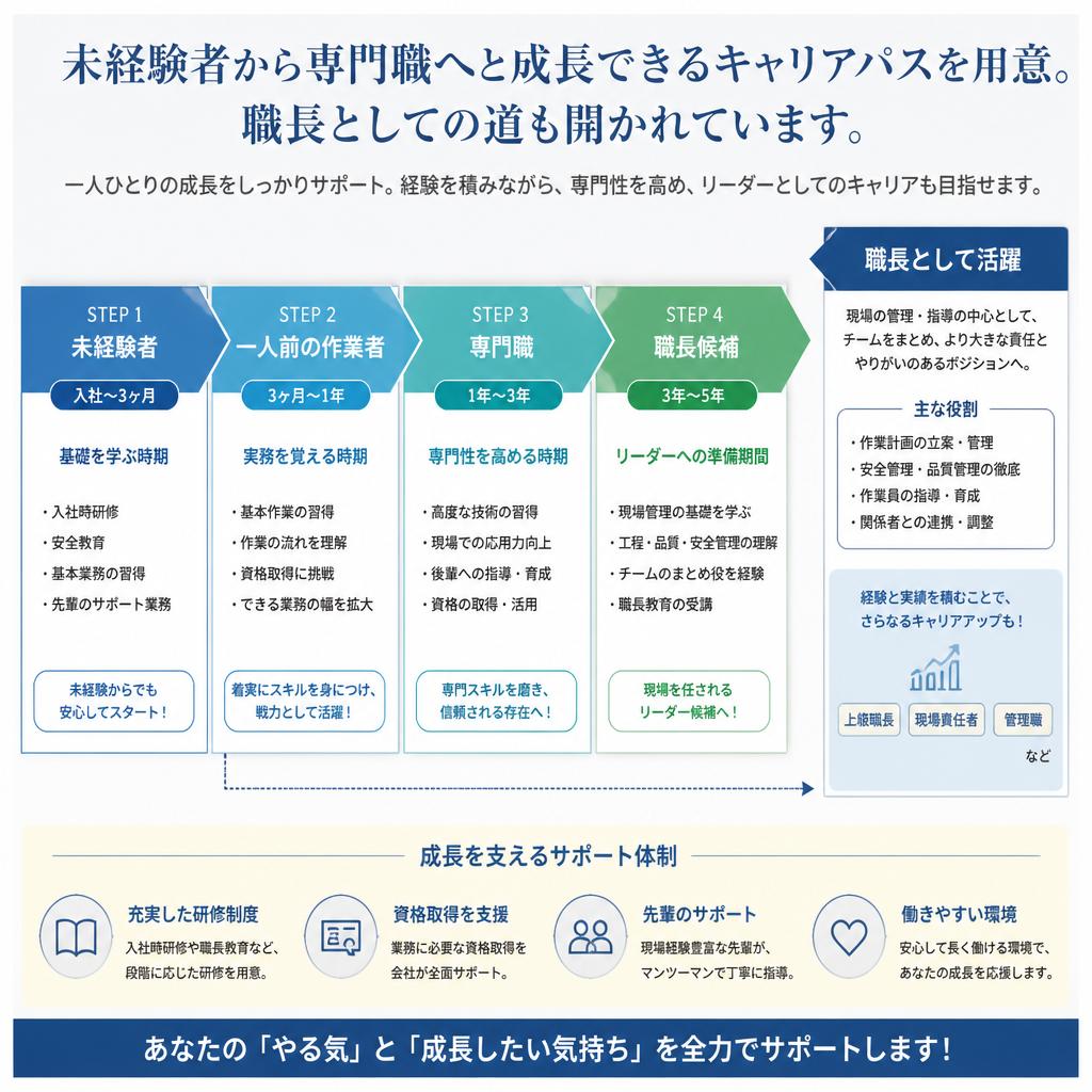 キャリアアップが可能
