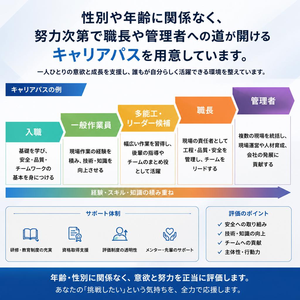 キャリアアップを支援します！