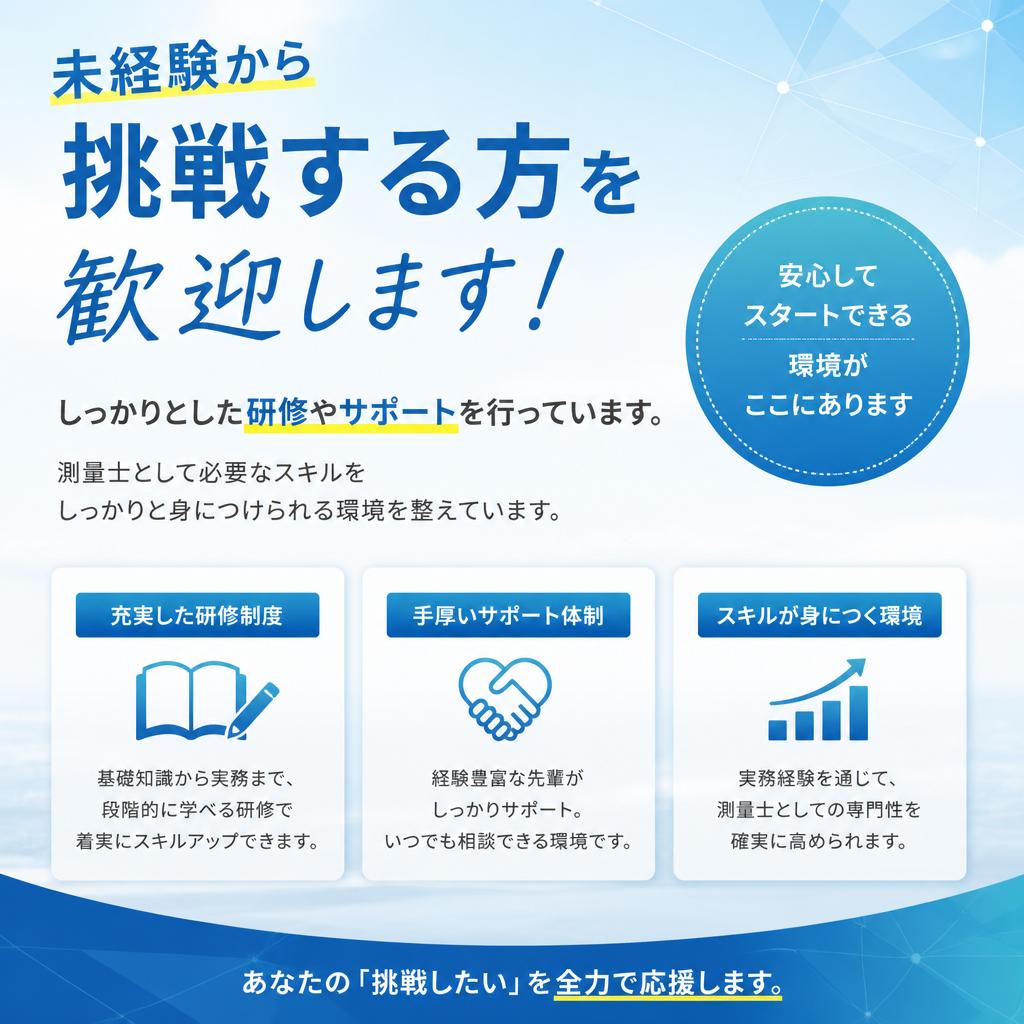 未経験者も安心のサポート体制