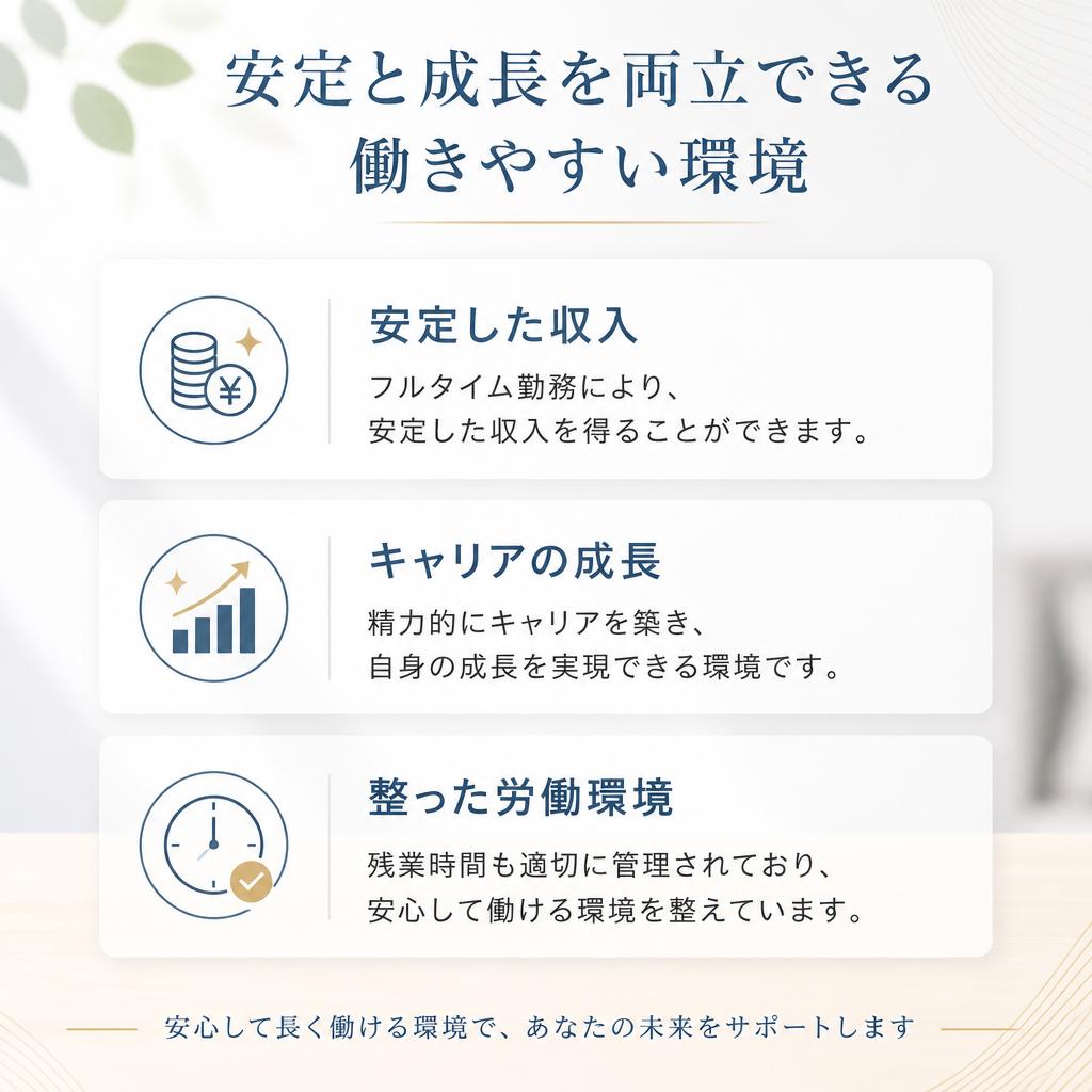 フルタイムでの働き方